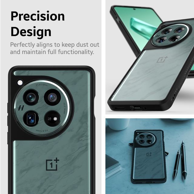 Kapaver Oneplus 12 5g Back Cover Case | Impulse - Black