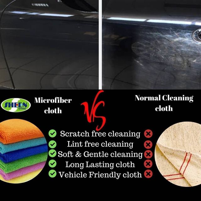 Sheen Automotive Cleaning Combo | Shampoo 500 ml, Applicator Sponge and Microfibre Cloth