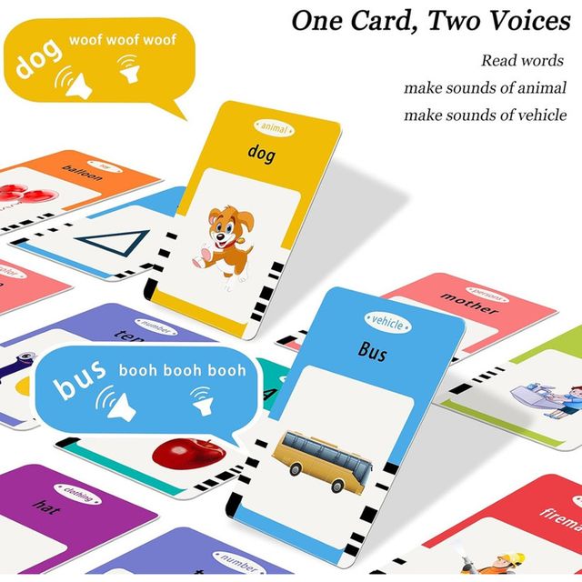 Fablue Talking Flash Cards Education Learning Toy Machine For Kids (Blue)