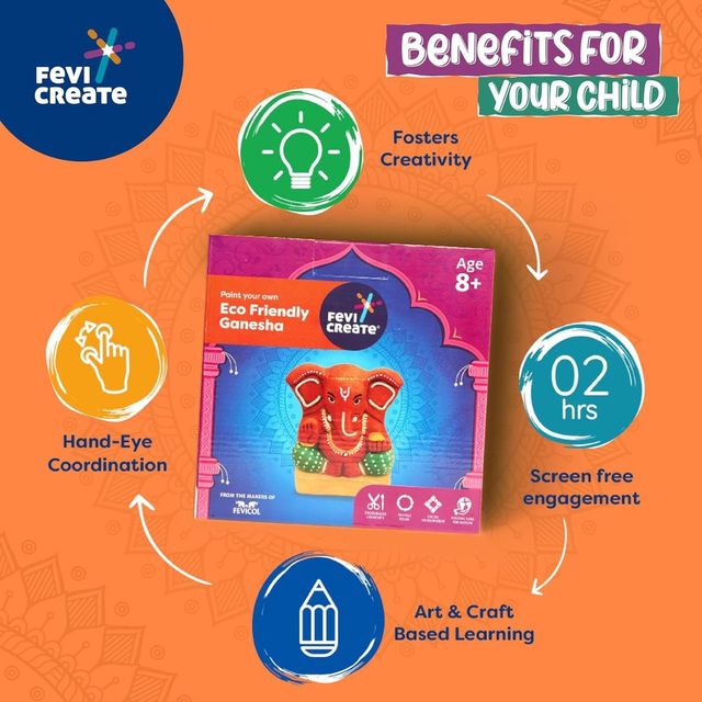 Pidilite Eco Friendly Ganesha Idol DIY Kit