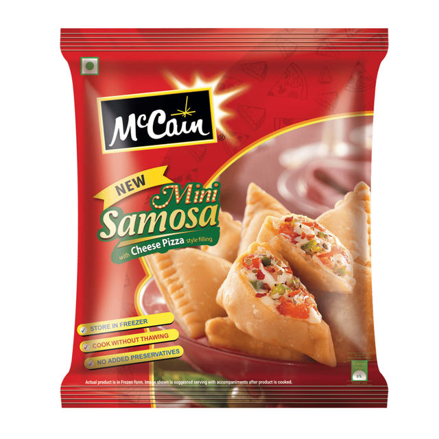 McCain New Mini Samosa With Cheese Pizza Style Filling