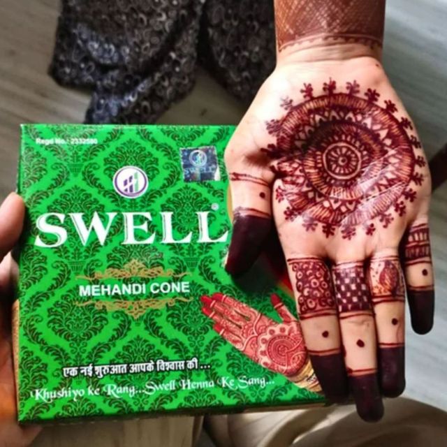 Swell Henna Mehendi Cone 40g 40 g Combo