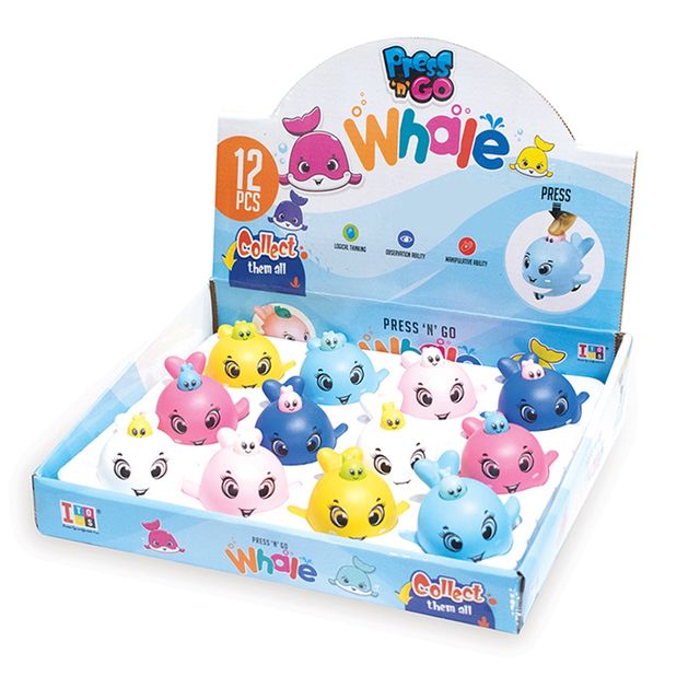 ITOYS Press N Go-Whale - Assorted