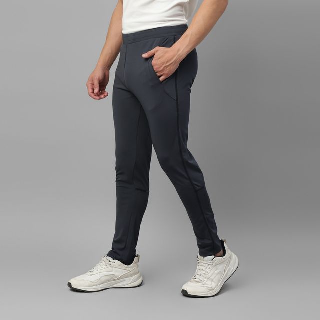 Dida Men's Track Pant Regular Comfortable Stretchable Dry-Fit | Grey - L