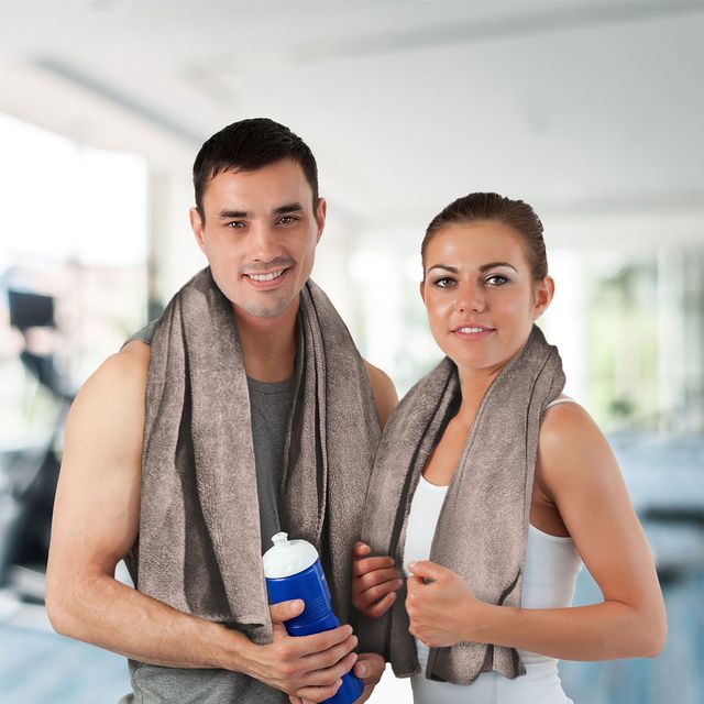 Sassoon Microfiber Gym-Sports Towel | Sandstone | 40 x 60 cm