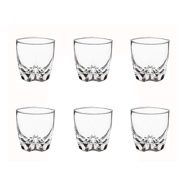 Luminarc Lisbonne Whiskey Glass Set | 330 ml | Elegant Design | Durable | Dishwasher Safe