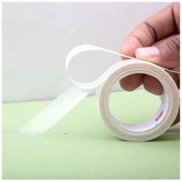 Scotch 3M Double Sided Tape - Foam, Acrylic Transparent Tape | 19 mm x 3 m