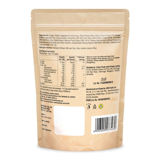 Unibic Wafer Belgium Chocolate Qubz 120 g Combo