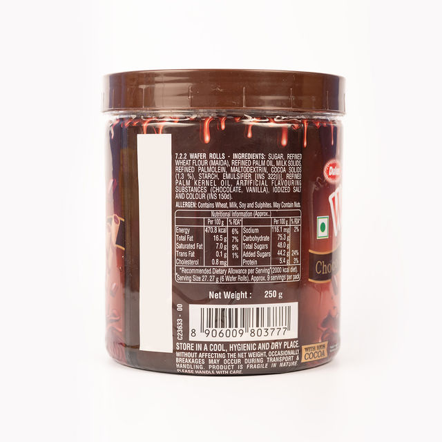 Kwality Wall'S Shameless Vanillaâ Tub(700ml) & Dukes Waffy Chocolate Wafer Rolls(250gms) Combo