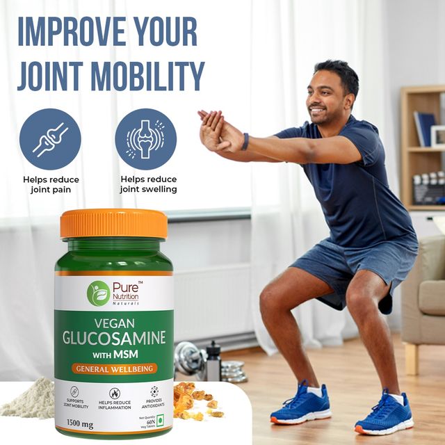 Pure Nutrition VEGan Glucosamine Msm With Boswellia - 60 VEG Tablets