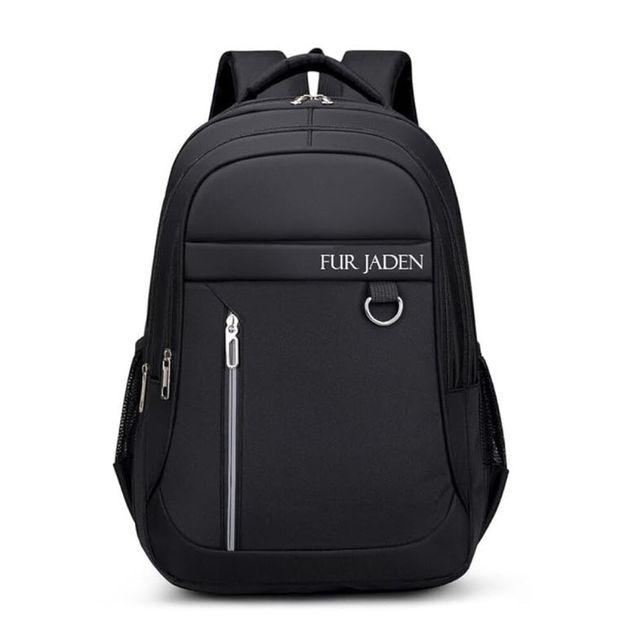 Fur Jaden Unisex Solid PU 35 L Top Handle Laptop Backpack | Black - 15.6 Inches