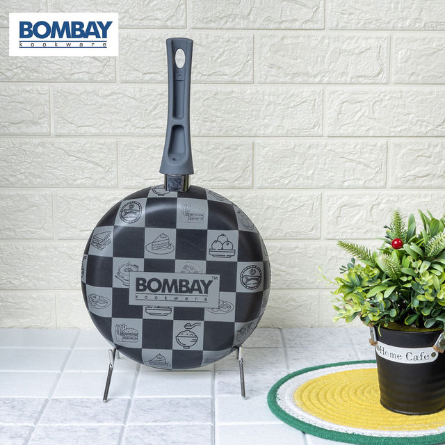 Bombay Kookware Kala Kruti Fry Pan 24Cm ( 1.25Lt)