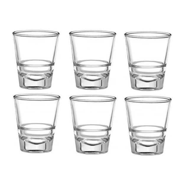 Roxx Hot-Shot Glass Tumbler Set | 30 ml | Elegant Design | Durable | Dishwasher Safe