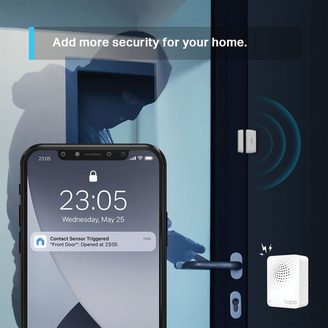 TP-Link Tapo T110 Smart Contact Sensor, Work with Alexa, Hub Required Sold Separately