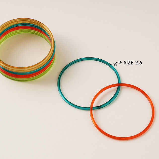 Oye Happy Multicolor Bangles Size 2.6