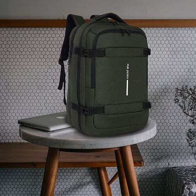 Fur Jaden 36 L Weekender Travel Laptop Backpack with Anti Theft