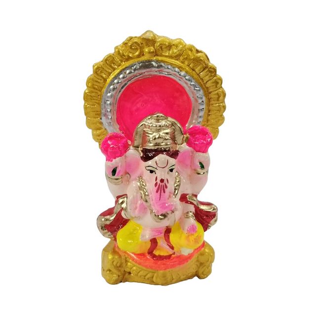Colour Laxmi Ganesh Set 5 Inch Design 1