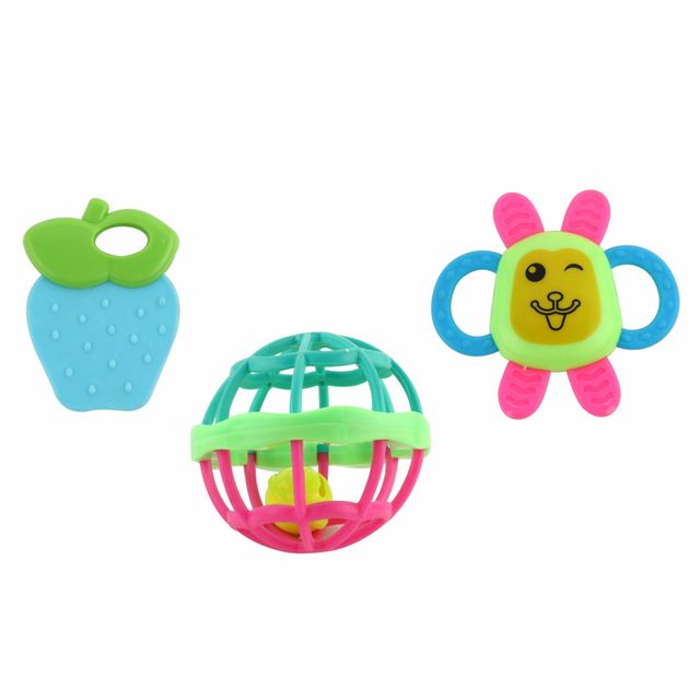 Aditi Toys Kid Rattles, 3Pcs Non-Toxic Free Baby Rattles, Rattle Set For Infants, 3,6,9 Months