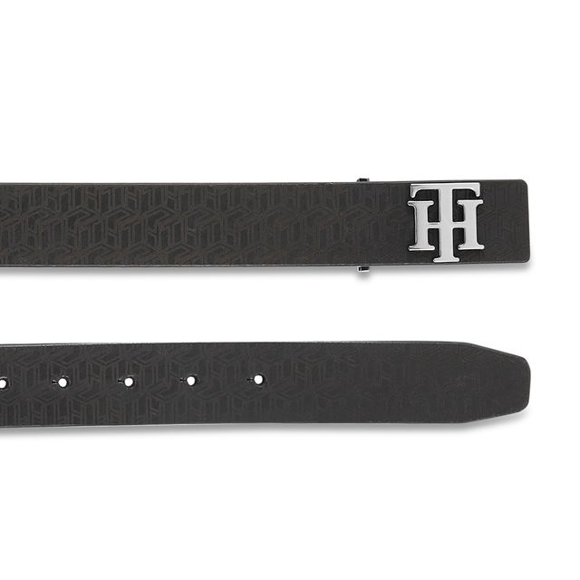 Tommy Hilfiger Men's Leather Belt | Black - 40 Inches