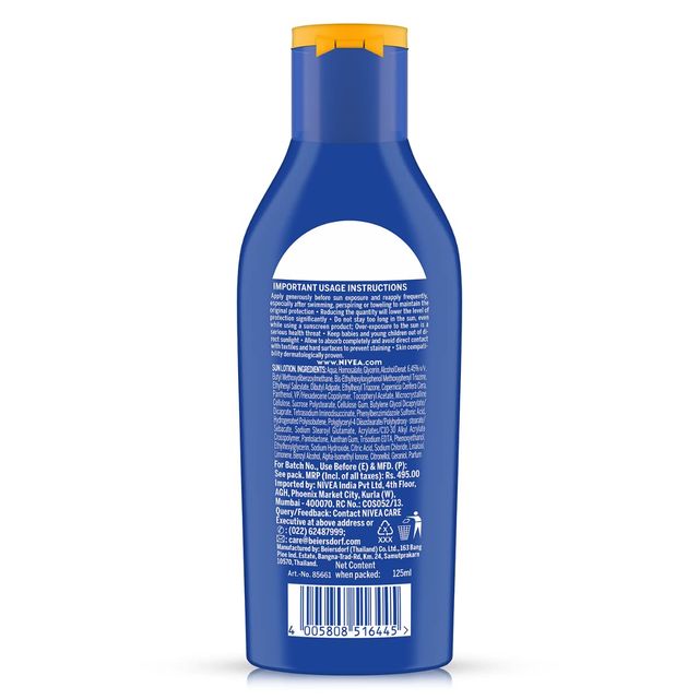 NIVEA SUN Protect and Moisture SPF 50+ Advanced Sunscreen|PA+++ UVA - UVB Protection System