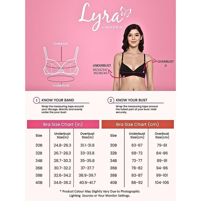 Lyra Women's Sports Bra Non Padded | Black and Grey - 36B