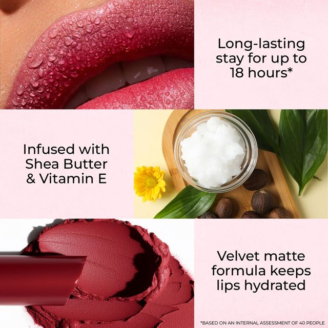 Just Herbs Transfer And Smudge Proof Rich Pigmented Lipstick (Blushing Nude)