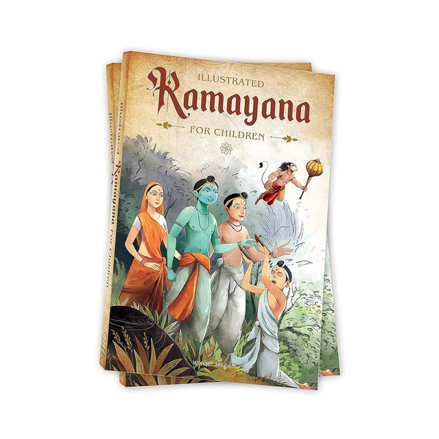 Illustrated Ramayana For Children (Black And White)
