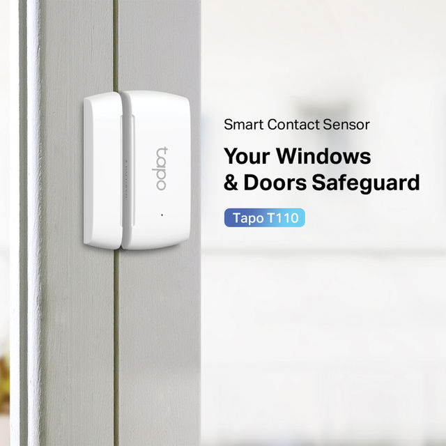 TP-Link Tapo T110 Smart Contact Sensor, Work with Alexa, Hub Required Sold Separately