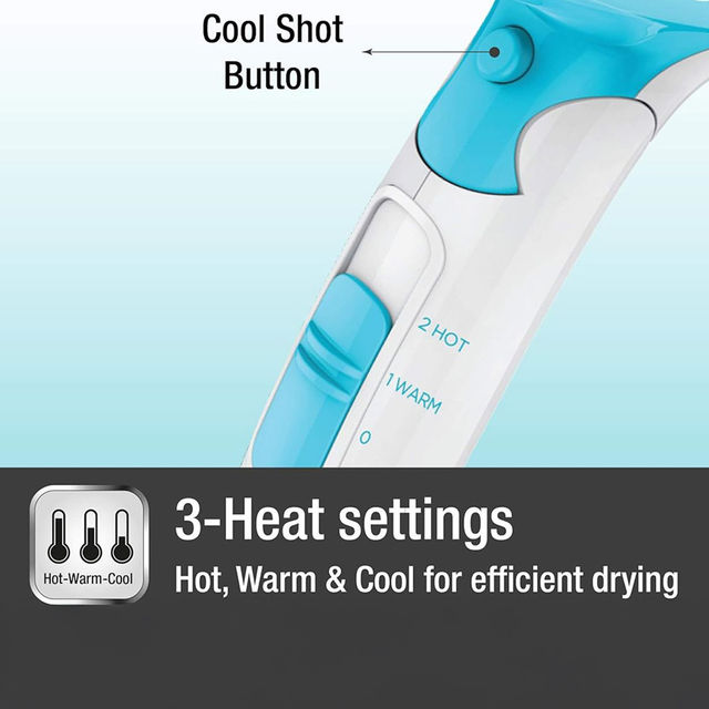 Havells Hd3151 1200W Foldable Hair Dryer 3 Heat (Hot/Cool/Warm) Settings