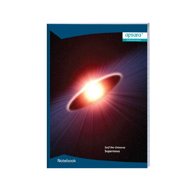 Apsara A4 Size Long Notebook | 29.7 Cm x 21 Cm Pages 240 |Pages - 120 | Assorted