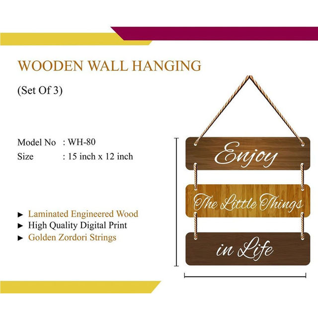 Saf Wall Hanging-Enjoy,The Littlethings,In Life