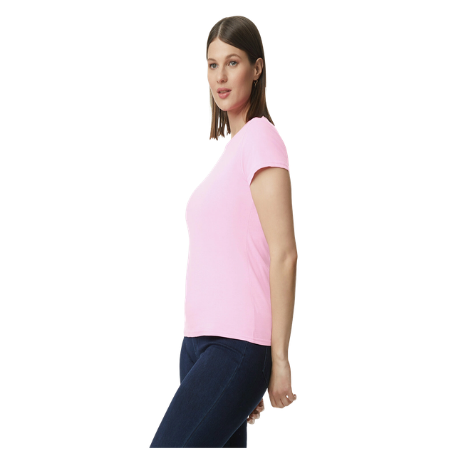 Gildan Women Cotton Solid Women's T-Shirt | M | Look Professional Woofernbiz Custom Printed Logo