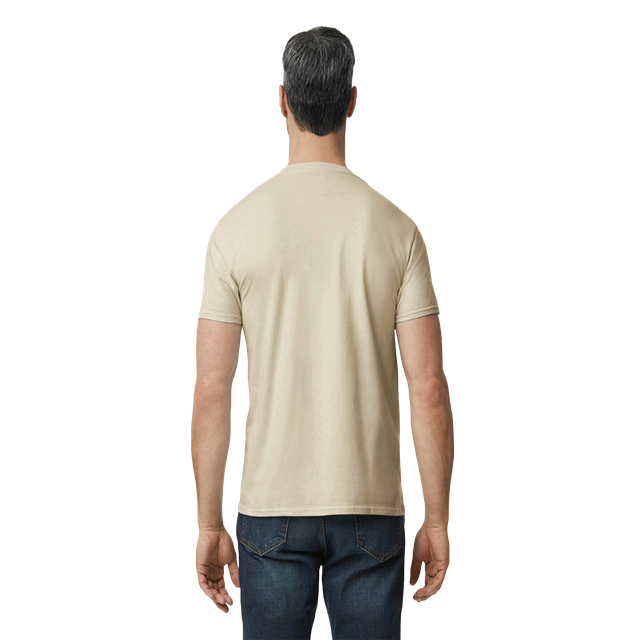 Gildan Unisex 100% Cotton Solid T-Shirt - M | Sand
