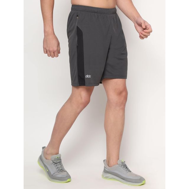 Dida Men's Sports Short | Regular Comfortable Stretchable Dry-Fit - L | Grey
