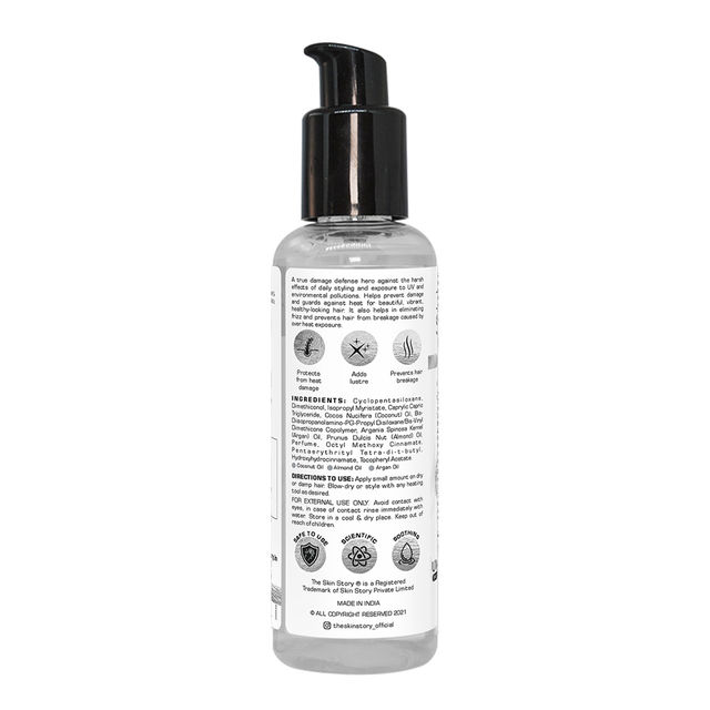 The Skin Story Heat Protection Hair Serum With UV Protection Adds Shine Anti-Frizz & Anti-Breakage