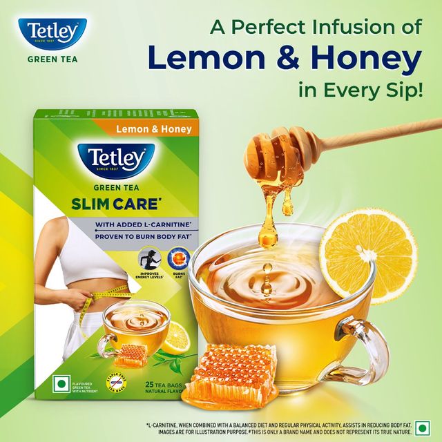 Tetley Slim Care Lemon & Honey Green Tea