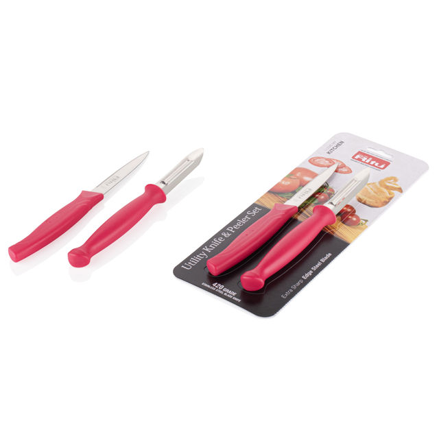 Ritu Utility Knife & Peeler Set (Colour May Vary)