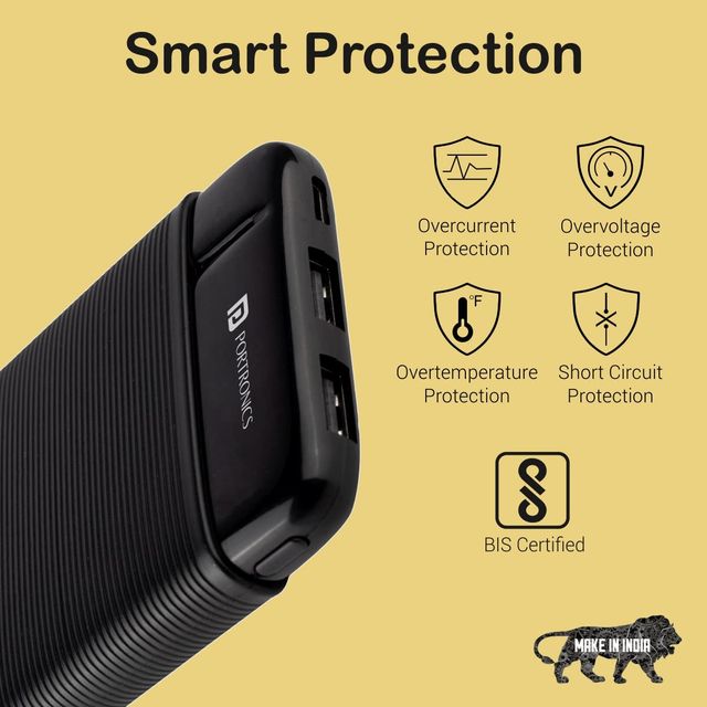 Portronics Power Pro 10000 Mah Power Bank With Dual Output