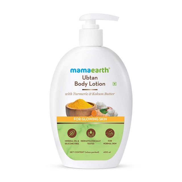 Mama Earth Ubtan Body Lotion With Turmeric And Kokum Butter