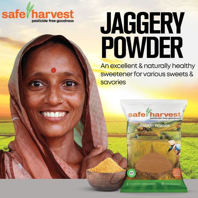 Safe Harvest Pesticide - Free Jaggery Powder 500 g Combo