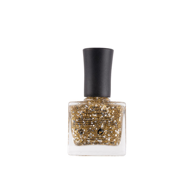Color Fx Hyper Gloss Top Coat Gold Glitter Finish 21 Toxin Free Non Yellowing Nail Polish174