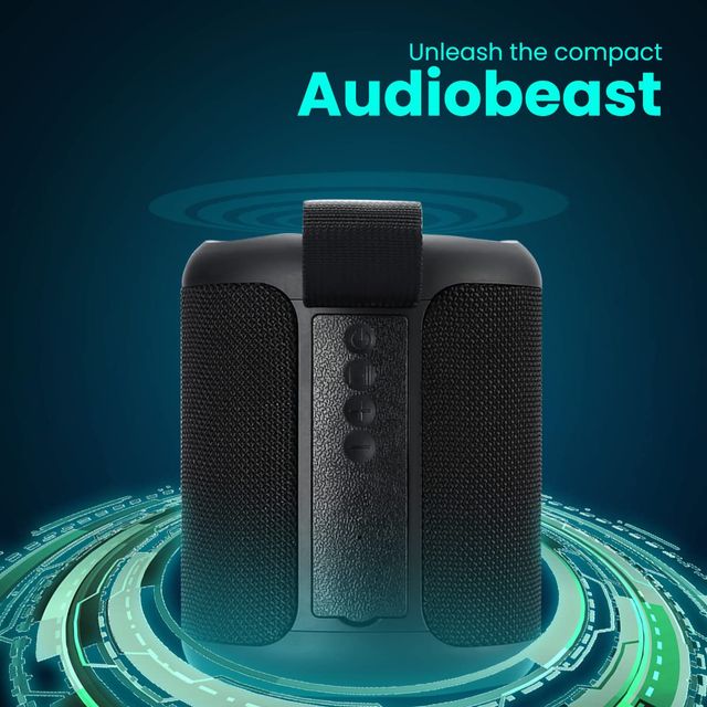 Portronics SoundDrum P 20W Bluetooth Speaker - Multi-Connectivity | 6-7 Hours Play Time