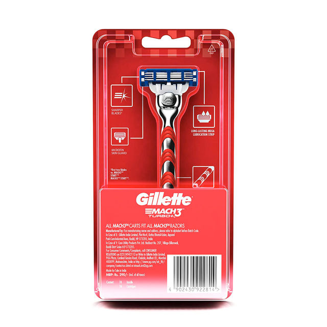 Gillette Mach 3 Turbo+ Special Edition Razor for Men