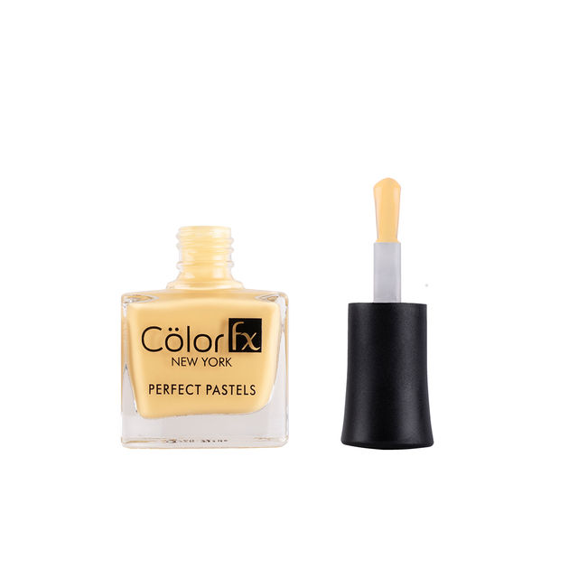 Color Fx Pastel Yellow Glossy nail Polish, Long Lasting Nail Paint, 164