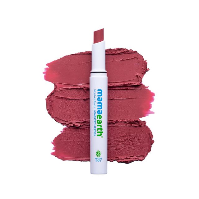 Mamaearth Moisture Matte Lipstick - Cinnamon Nude | Smudge Proof