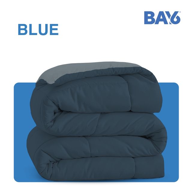 BAY6 Microfibre Single Bed Solid Colour Comforter - Maroon | 150 x 220 cm