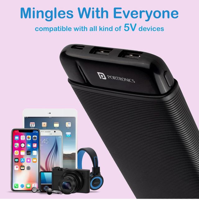 Portronics Power Pro 10000 Mah Power Bank With Dual Output
