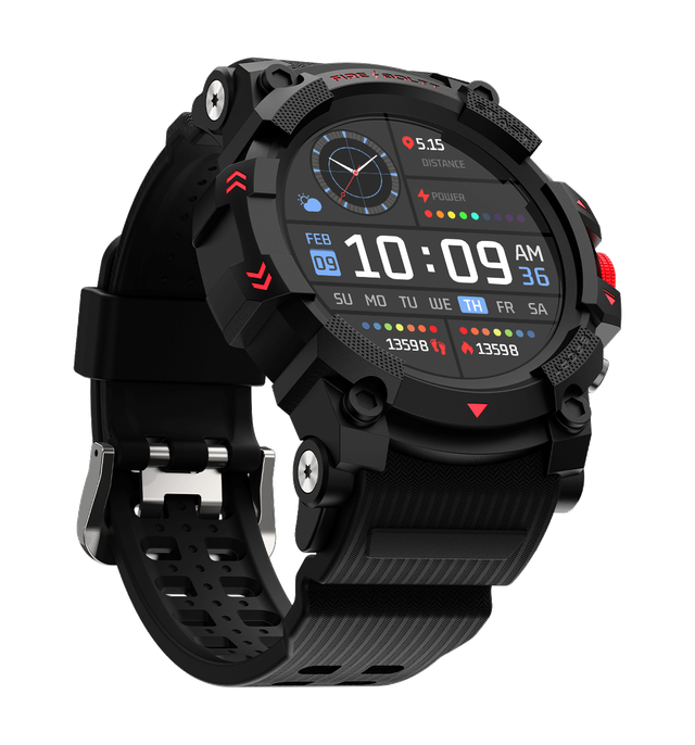 Fire-Boltt Expedition Smartwatch | 1.39" Display | BT Calling - Black