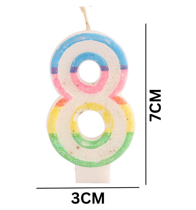 Let's Vybe Numeric Candle No 8