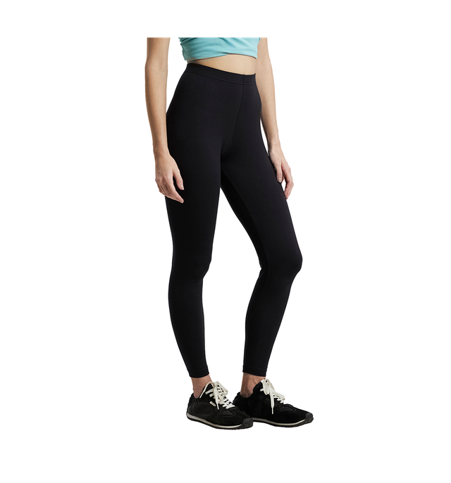 Jockey AW87 Super Combed Cotton Elastane Stretch Slim Fit Leggings | Black-M